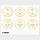 Sticker Rond Muffin au Citron Maison (Feuille)