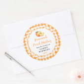 Sticker Rond Muffin aux pêches maison (Enveloppe)
