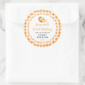 Sticker Rond Muffin aux pêches maison (Sac)