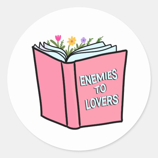 Sticker Rond Mug Ennemis à Amants (lecteur) (Devant)