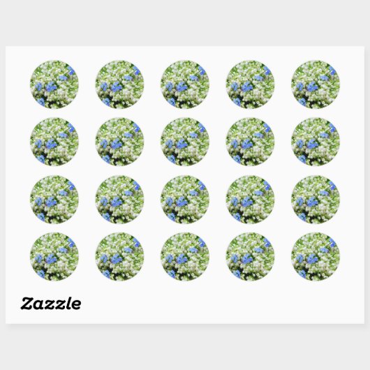 Sticker Rond Muguet (Feuille)