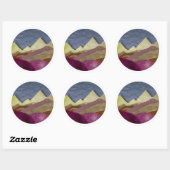 Sticker Rond Mulberry Mountains (Feuille)