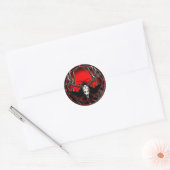 Sticker Rond Mule cerf (Enveloppe)