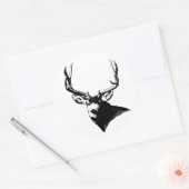 Sticker Rond Mule cerf (Enveloppe)
