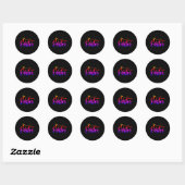Sticker Rond Multicolore joyeuses Pâques (Feuille)