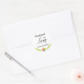 Sticker Rond Multicolored Label Craft Articles Handmade (Enveloppe)