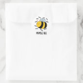 Sticker Rond Mumble Bee Funny Insect Pun (Sac)