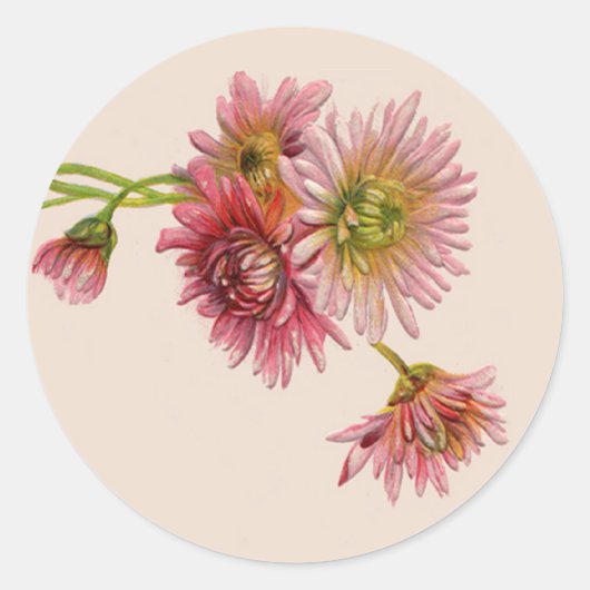 Sticker Rond MUMS ROSE par SHARON SHARPE (Devant)