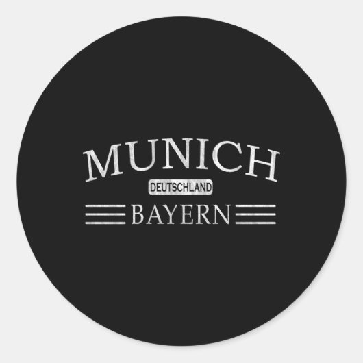 Sticker Rond Munich Bayern Deutschland Bavaria Gery (Devant)