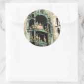 Sticker Rond munich neues rathaus glockenspiel (Sac)
