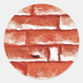STICKER ROND MUR DE BRIQUES (Devant)