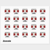 Sticker Rond Mur de gardien de crosse (Feuille)