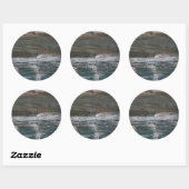 Sticker Rond Mur de mer II (Feuille)