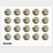 Sticker Rond Mur des lampes par Gustav Bauernfeind (Feuille)