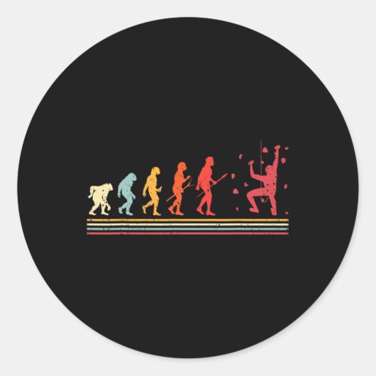 Sticker Rond Mur d'évolution Escalade Bloc Climber Intérieur (Devant)