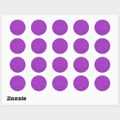 Sticker Rond Mur en brique violet peint (Feuille)