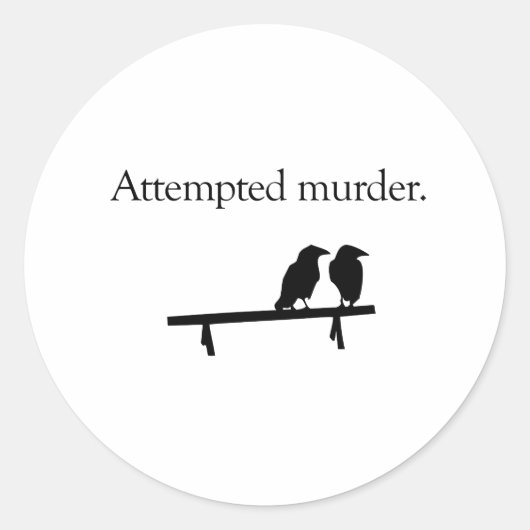 Sticker Rond Murder (Devant)