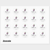 Sticker Rond Mûre sucrée - merci (Feuille)