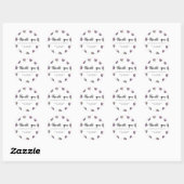 Sticker Rond Mûre sucrée - merci (Feuille)