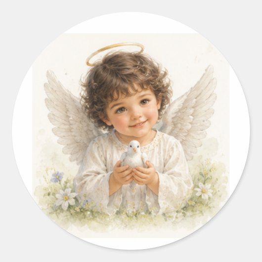 Sticker Rond Murmures d'Anges - Harmonie (Devant)