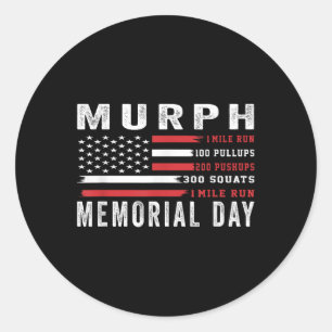 Sticker Rond Murph Challenge American Memorial Day entraînement