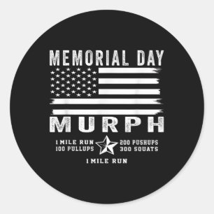 Sticker Rond Murph Challenge Memorial Day entraînement Gym Us D