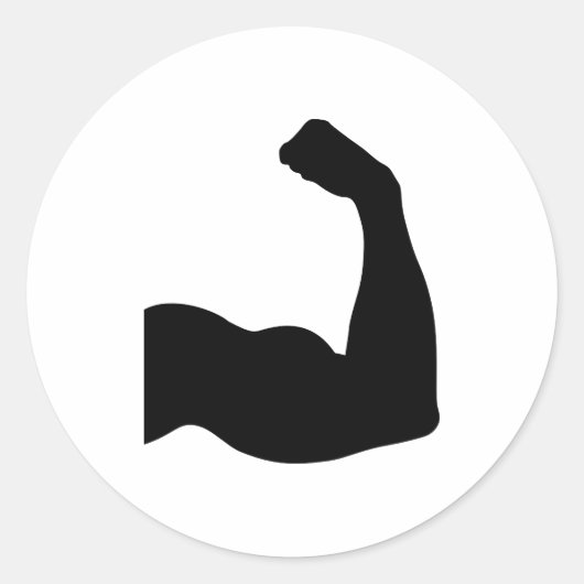 Sticker Rond Muscle (Devant)