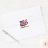 Sticker Rond Muscle classique américain (Enveloppe)