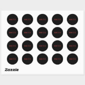 Sticker Rond Muscles de musculation de musculation de poids Bar (Feuille)