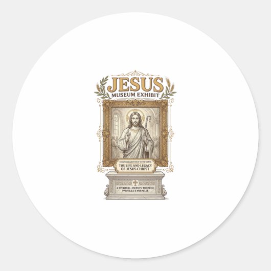 Sticker Rond Musée de Jésus Exposition Musée de Jésus Expositio (Devant)