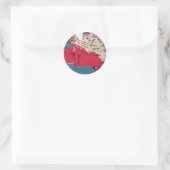 Sticker Rond Musical Anniversaire Kittens (Sac)