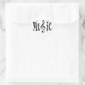 STICKER ROND MUSIQUE (Sac)
