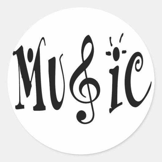 STICKER ROND MUSIQUE (Devant)