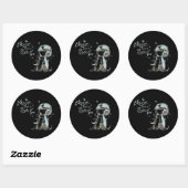 Sticker Rond musique (Feuille)