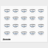 Sticker Rond musique-blues (Feuille)