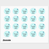 Sticker Rond Musique Chick Trumpet (Feuille)