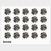 Sticker Rond Musique du XXe siècle (Feuille)