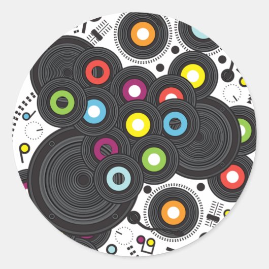 Sticker Rond Musique du XXe siècle (Devant)