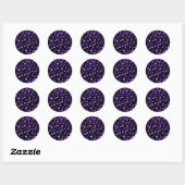 Sticker Rond Musique étrangère_ (Feuille)