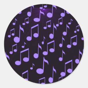 Sticker Rond Musique étrangère_