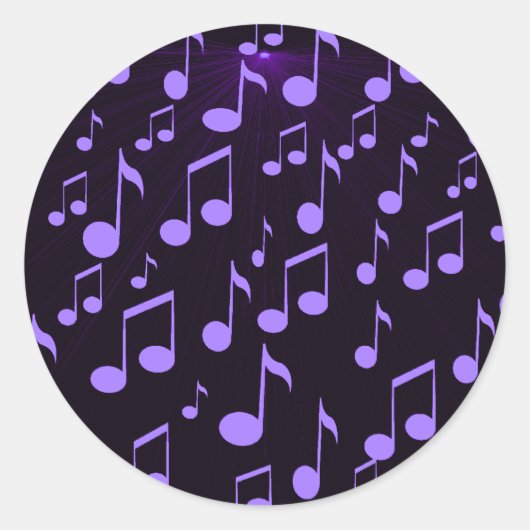 Sticker Rond Musique étrangère_ (Devant)