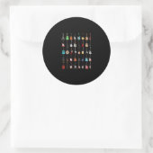 Sticker Rond Musique guitar (Sac)