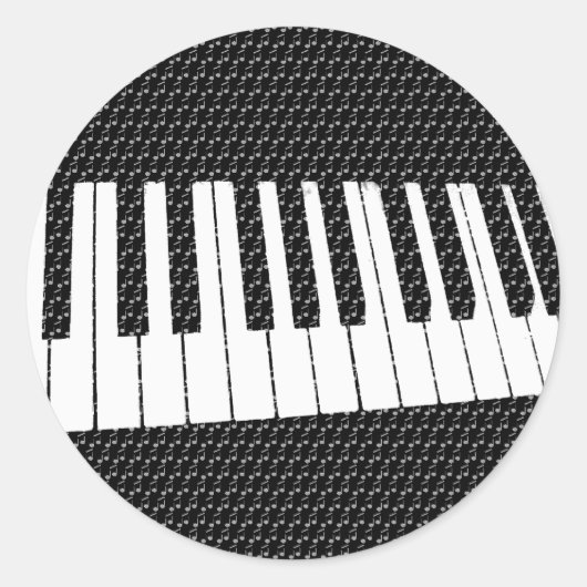Sticker Rond Musique pour l'âme_ (Devant)