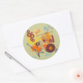 Sticker Rond Musique rétro des années 80 (Enveloppe)