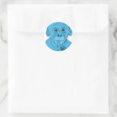 Sticker Rond Musique singe (Sac)