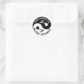 Sticker Rond Musique Yin Yang (Sac)