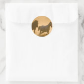 Sticker Rond Mustang Roundup (Sac)