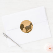 Sticker Rond Mustang Roundup (Enveloppe)