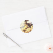 Sticker Rond Mustangs sauvages (Enveloppe)
