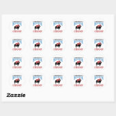 Sticker Rond Mutton Busting Champ Cheep Riding (Feuille)